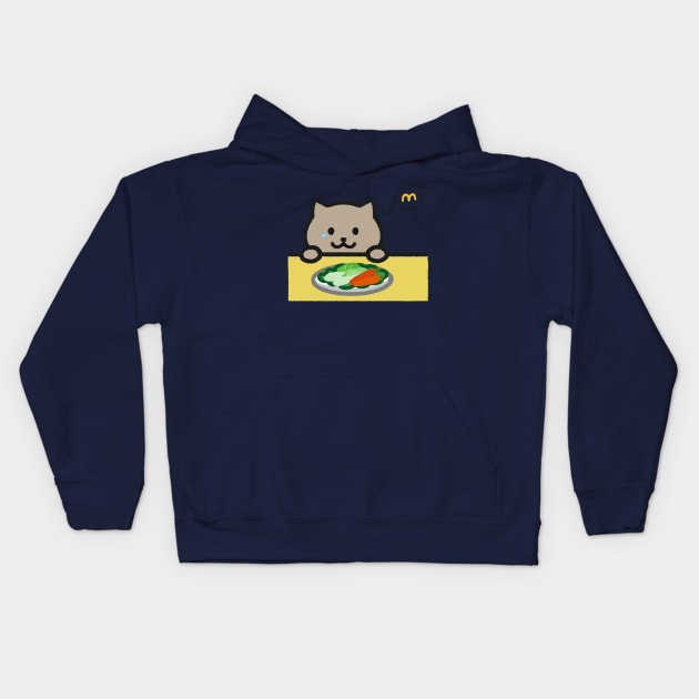 rest in peace fat Cat Kids Hoodie by TurkoWordie